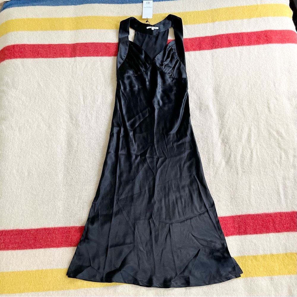 NWT Emerson fry Violetta slip dress in black silk - Picture 7 of 11